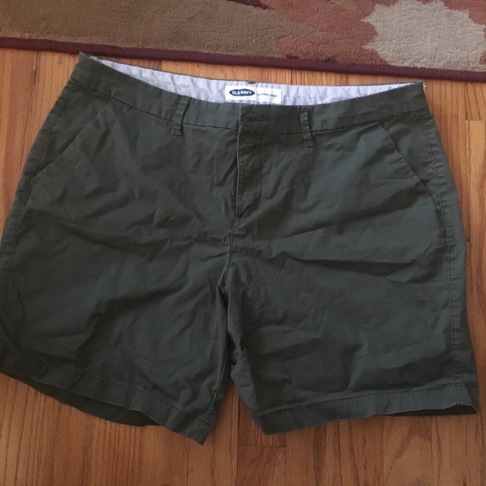 Olive green shorts